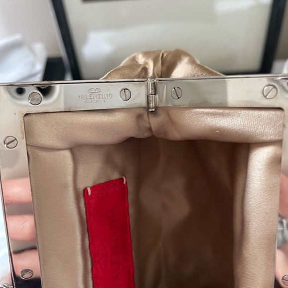 Valentino Garavani Rhinestone Silk Evening Bag - Picture 6 of 15